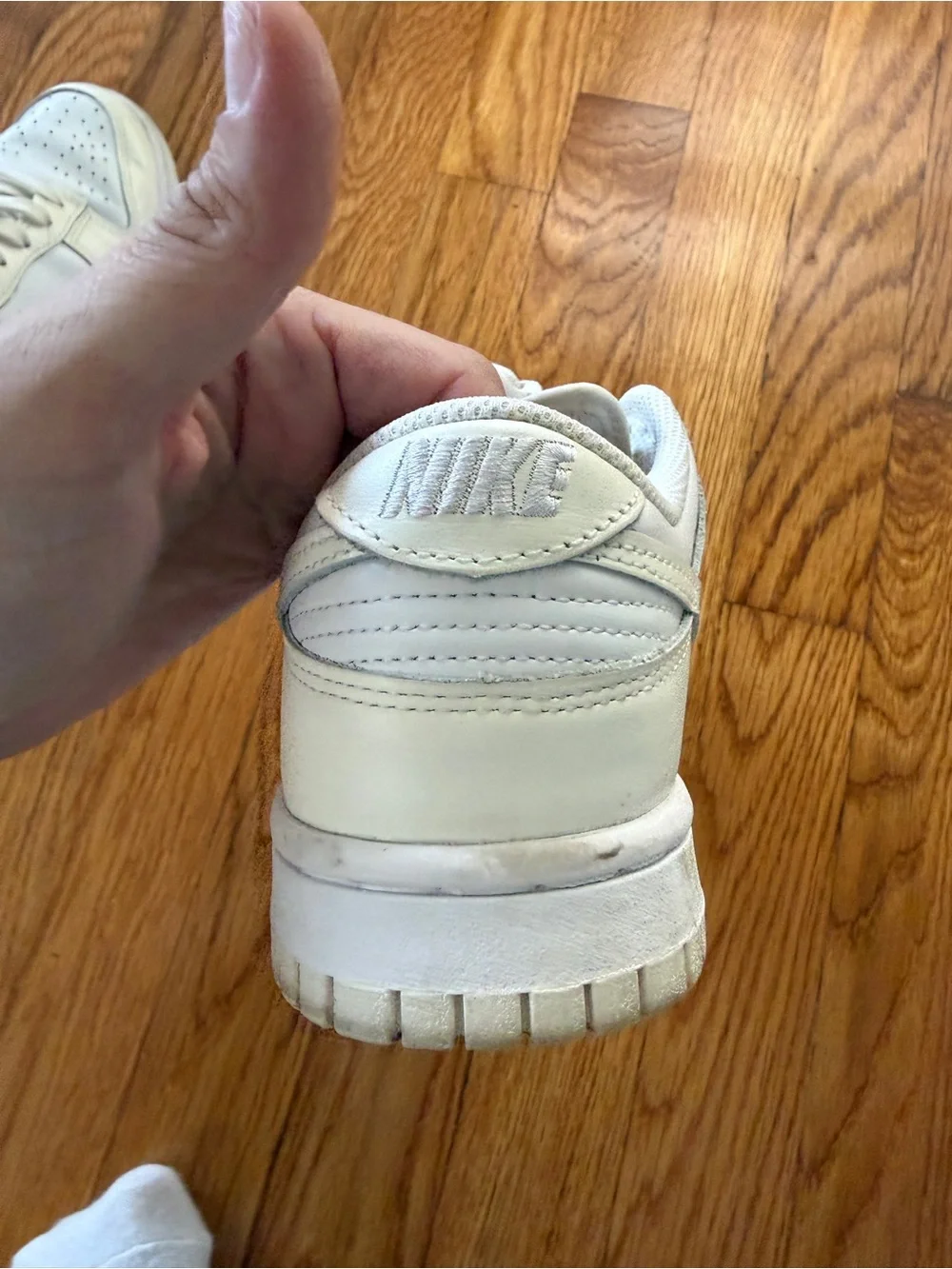 Nike White/Yellow Cream Dunk Sneakers